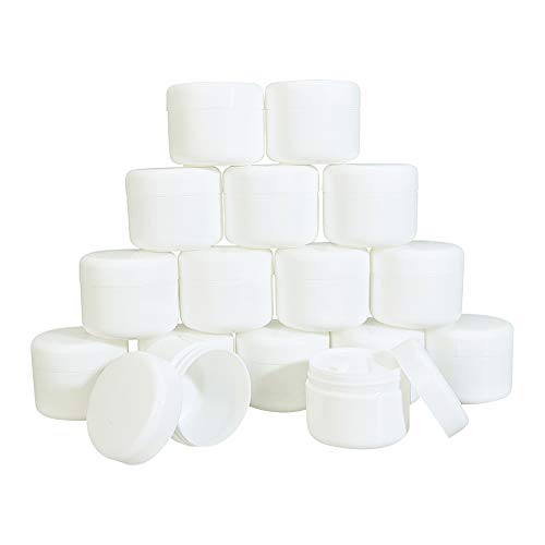 BENECREAT 16 Pack 50ml Tarro de Crema Facial con Forro a Prueba de Fugas con Cuchara de Mezcla y Hoja de Etiqueta Negra Tamaño Portátil Ideal para Llevar y Viajar BENECREAT 16 Pack 50ml Tarro de Crema Facial con Forro a Prueba de Fugas con Cuchara de Mezcla y Hoja de Etiqueta Negra Tamaño Portátil Ideal para Llevar y Viajar