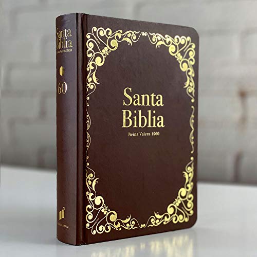 Biblia Reina Valera 1960 Tapa Flexible portátil Letra Grande Marrón