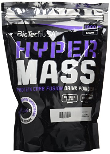 Biotech USA Hyper Mass 5000 Ganador de Peso y Carbohidratos Sabor Caramelo y Cappuccino - 1000 gr