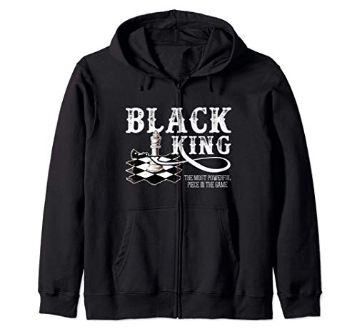 Black King Most Powerful Piece Chess Lovers Sudadera con Capucha