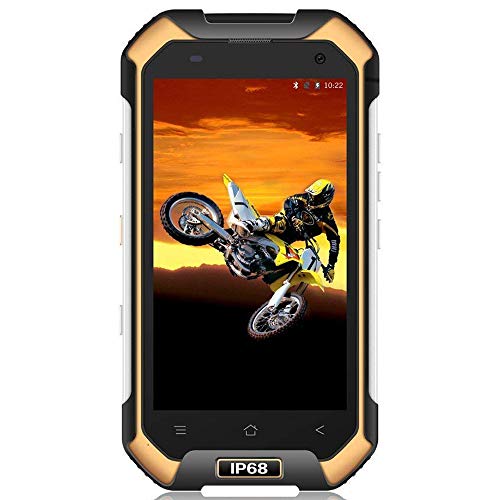 Blackview BV6000 - Movil Todoterreno (IP68 Impermeable, Batería 4500 mAh, Octa-Core 3GB RAM + 32GB ROM, Android 7.0 Dual SIM Smartphone, 13MP Cámara, 4.7 HD, Bluetooth, NFC, Teléfonos Libres) Amarillo