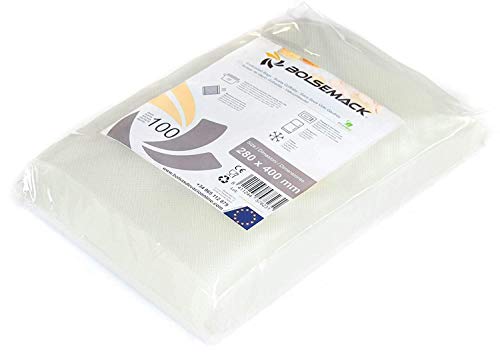 Bolsa para envasado al vacio 280x400 gofrada (100 unidades) Para todo tipo de envasadora doméstica, Foodsaver, Lacor, Caso, Tre Spade, etc. Bolsa para envasado al vacio 280x400 gofrada (100 unidades) Para todo tipo de envasadora doméstica, Foodsaver, Lacor, Caso, Tre Spade, etc.