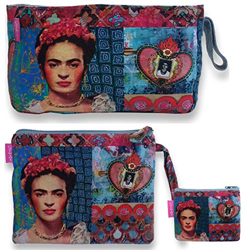 Bolso Aseo/Neceser Maquillaje Viaje/Set 3 Piezas Neceseres, sobre Cartera y Monedero de Mujer. Bolso Aseo/Neceser Maquillaje Viaje/Set 3 Piezas Neceseres, sobre Cartera y Monedero de Mujer.