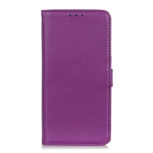 BRAND SET Funda para Samsung Galaxy Note 10 Lite Premium Cartera Estilo Flip de Piel Sintética Funda con Seguro Cierre de Cierre Magnético y Función de Soporte Carcasa para Note 10 Lite-Púrpura
