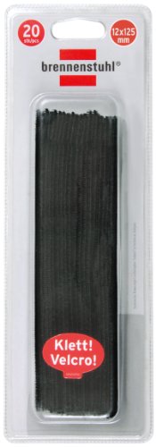 Brennenstuhl 1164340 Abrazaderas, Negro, 12 x 125 mm
