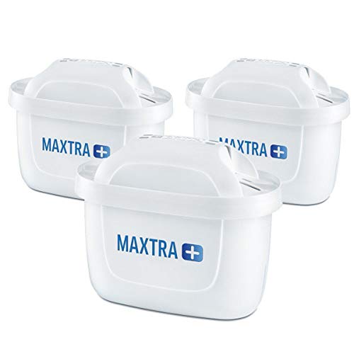 BRITA Maxtra+ Filtros de Agua, Acrílico, Blanco, 5.8x24x11.1 cm, 3 Unidades