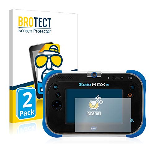 BROTECT Protector Pantalla Anti-Reflejos Compatible con Vtech Storio MAX 2.0 (2 Unidades) Pelicula Mate Anti-Huellas