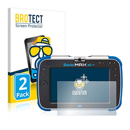 BROTECT Protector Pantalla Anti-Reflejos Compatible con Vtech Storio MAX XL 2.0 (2 Unidades) Pelicula Mate Anti-Huellas