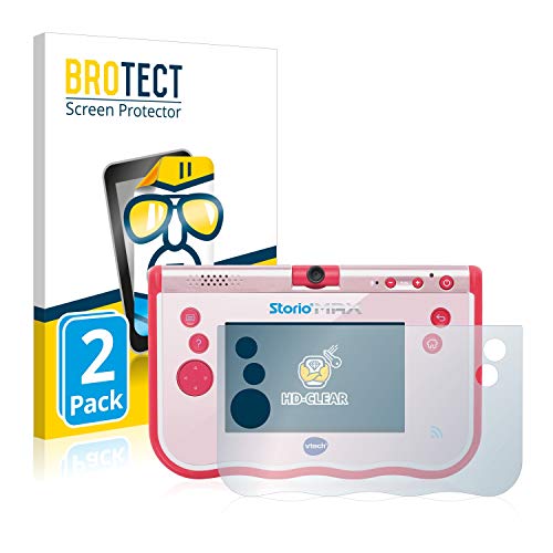 BROTECT Protector Pantalla Compatible con Vtech Storio MAX 5 Protector Transparente (2 Unidades) Anti-Huellas