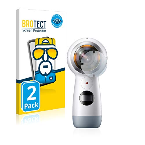BROTECT Protector Pantalla Completa Compatible con Samsung Gear 360 (2 Unidades) 3D Curvo BROTECT Protector Pantalla Completa Compatible con Samsung Gear 360 (2 Unidades) 3D Curvo