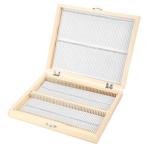 Caja de almacenamiento de portaobjetos de microscopio de madera con cierre de cierre Caja de soporte de 100 portaobjetos para almacenamiento de portaobjetos preparados de vidrio biológico Caja de almacenamiento de portaobjetos de microscopio de madera con cierre de cierre Caja de soporte de 100 portaobjetos para almacenamiento de portaobjetos preparados de vidrio biológico