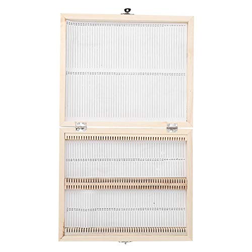 Caja de portaobjetos de microscopio, Caja de portaobjetos de muestras de Conjunto de portaobjetos de microscopio, Ciencia para la educación Escolar para el hogar Caja de portaobjetos de microscopio, Caja de portaobjetos de muestras de Conjunto de portaobjetos de microscopio, Ciencia para la educación Escolar para el hogar