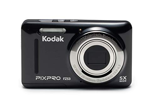 Camara Digital KODAK PIXPRO FZ53 Negra - 16MPX - LCD 2.7"/6.82CM - Zoom 5X Opt - Angular 28MM - VÍDEO HD 720P - USB 2.0 - ESTABILIZADOR DE Imagen