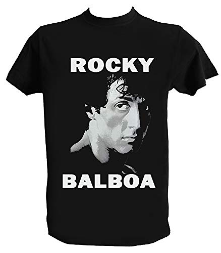 Camiseta Rocky Balboa Hombre Niño Silvester Stallone Peliculas Clasicas Años 80, Hombre - XL
