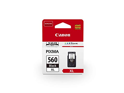 Canon PG-560XL - Cartucho de tinta original negro XL para impresoras de inyección de tinta Pixma TS5350, TS5351, TS5352, TS5351