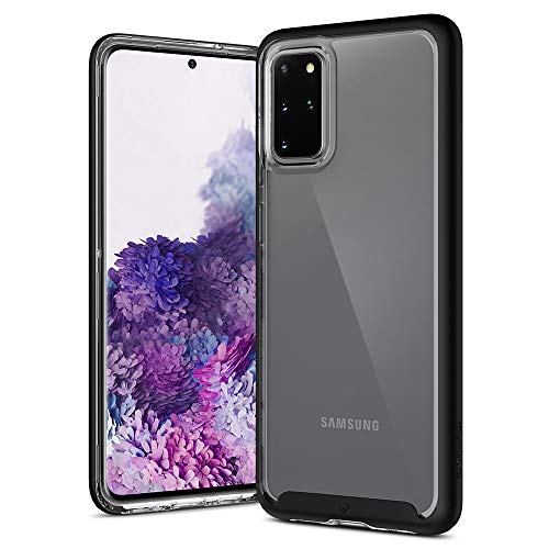Caseology Skyfall Flex, Funda Samsung Galaxy S20 Plus Transparente, Bumper Negro, Carcasa Diseñada Samsung Galaxy S20 Plus (MatteBlack)