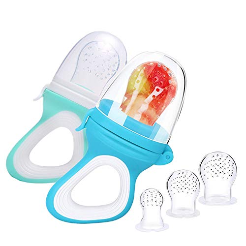 Chupete Fruta Bebe, 2 Chupetes Frutas para Bebés y Niños Pequeños + 6 Tetinas de Silicona en 3 Tamaños, sin BPA, Mordedor para Aliviar el Dolor (azul + verde) Chupete Fruta Bebe, 2 Chupetes Frutas para Bebés y Niños Pequeños + 6 Tetinas de Silicona en 3 Tamaños, sin BPA, Mordedor para Aliviar el Dolor (azul + verde)