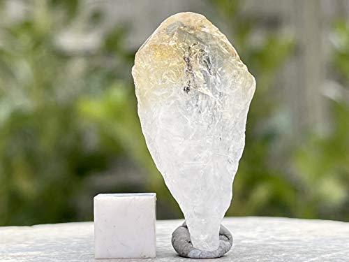 Citrino y cristal curativo de piedra mineral con certificado SilverGeo® ✔️100% genuina