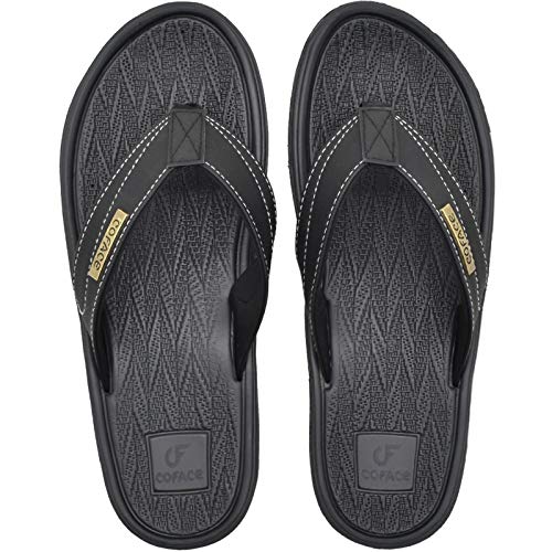 COFACE Chanclas Hombre Sandalias de Dedo Planas Goma Flip Flops Playa Piscina Talla 45 Verano Zapatos de Playa Antideslizante para Adulto Men COFACE Chanclas Hombre Sandalias de Dedo Planas Goma Flip Flops Playa Piscina Talla 45 Verano Zapatos de Playa Antideslizante para Adulto Men