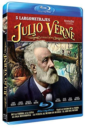 Colección Julio Verne - 5 Largometrajes / Jules Verne 5 Films Collection ( Master of the World / From the Earth to the Moon / Journey to the Center of the Earth / Around the World in 80 Days (Blu-Ray)