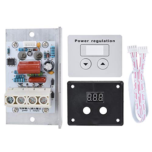 Controlador de voltaje SCR, 10000W SCR Módulo regulador de voltaje electrónico de alta potencia Control de velocidad Termostato atenuador AC 220V 80A