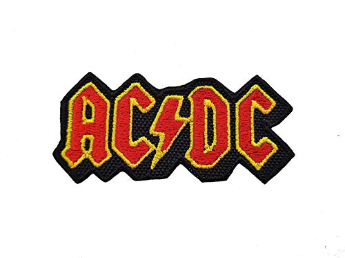 CoolPart - Parche bordado, diseño de AC/DC, aplicación con plancha, diseño de grupos de rock y heavy metal, perfecto como regalo