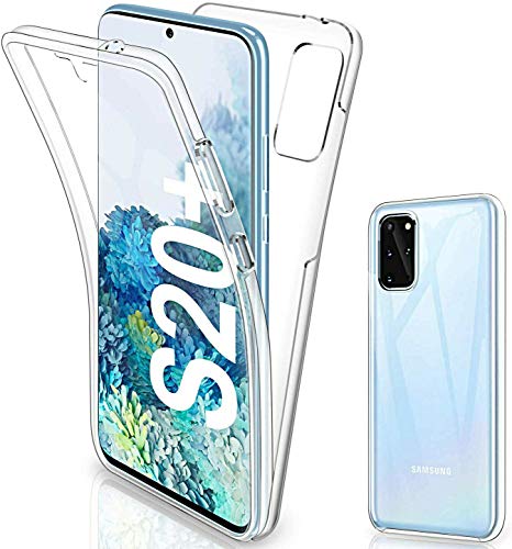 COPHONE Funda compatible con Samsung Galaxy S20 PLUS , Transparente Silicona 360°Full Body Fundas para Samsung S20 Plus Carcasa Silicona Funda Case.