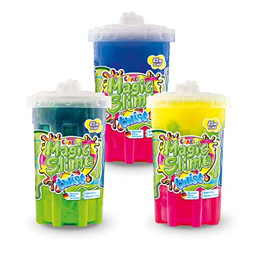 CRAZE Magic Slime Twist 30981 - Juego de 3 Slime mágico, para niños, 85 ml, Multicolor