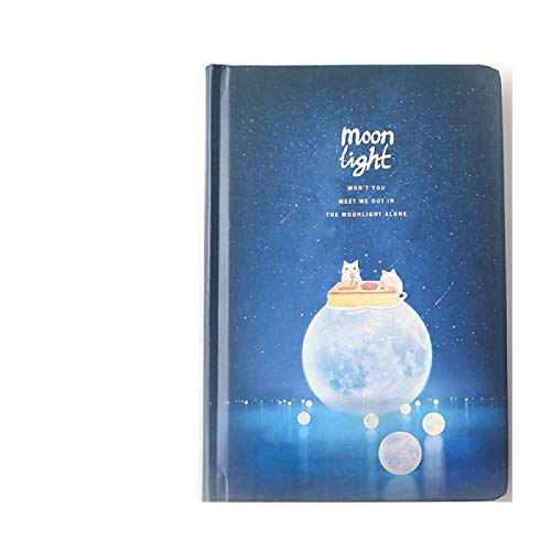 Cuaderno Moonlight A5 Cuaderno luminoso creativo Cuaderno de tapa dura pintado a mano 128X188mm A