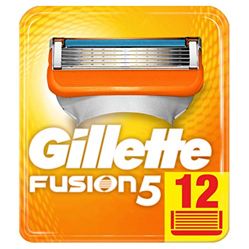 Cuchillas de afeitar para hombres Gillette Fusion5, 12 unidades