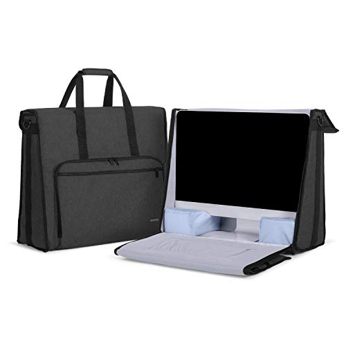 Damero Bolsa para Apple iMac 21.5 Pulgadas, Organizador para iMac 21.5", Almacenamiento para iMac 21.5 Pulgadas y Otros Accesorios (Apto para Apple iMac de 21.5 Pulgadas, Negro)