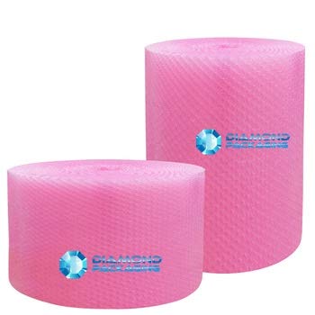 Diamond Packaging - Rollo de papel de burbujas antiestático (500 mm x 100 m), color rosa Ideal para proporcionar protección física en tránsito por electrostática envío rápido