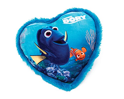 Disney Buscando Dory Cojín en forma de corazón en peluche, 33 cm