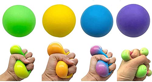 DNA Squish Stress Balls | Color Changing Stress Squishy Balls,Focus Enhance,Soft Stress Toys for Kids Pull/Stretch. Stress Balls for Adults Anxiety Hand Therapy or Sensory Fidget Relaxing Toy (1pcs)