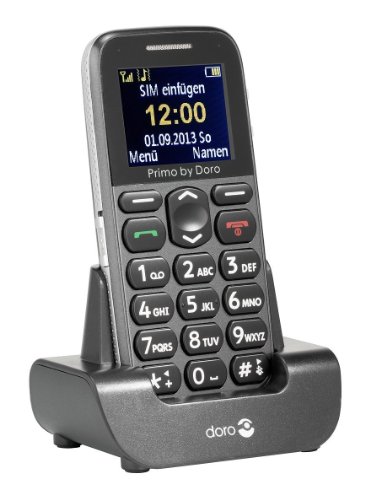 Doro Primo 215 - Teléfono móvil (4,32 cm (1.7), 160 x 128 Pixeles, TFT, Single SIM, gsm, 900, 1800, 1900 MHz) Gris