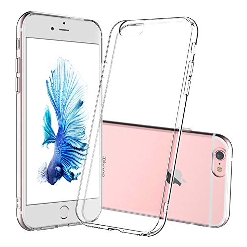DOSMUNG Funda para iPhone 6 iPhone 6s, Ultra Fina Suave TPU Gel Carcasa, Anti- Choques, Anti- Arañazos, Protección a Bordes y Cámara, Carcasa para iPhone 6/6s - Transparente DOSMUNG Funda para iPhone 6 iPhone 6s, Ultra Fina Suave TPU Gel Carcasa, Anti- Choques, Anti- Arañazos, Protección a Bordes y Cámara, Carcasa para iPhone 6/6s - Transparente