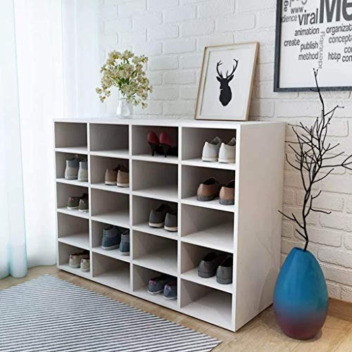 EBTOOLS Mueble Zapatero Basic Armario de Almacenamiento Armario de Entrada con 20 Compartimentos + Fácil de Limpiar + Patas de Plástico Blanco Mate, 92 x 33 x 67,5 m EBTOOLS Mueble Zapatero Basic Armario de Almacenamiento Armario de Entrada con 20 Compartimentos + Fácil de Limpiar + Patas de Plástico Blanco Mate, 92 x 33 x 67,5 m