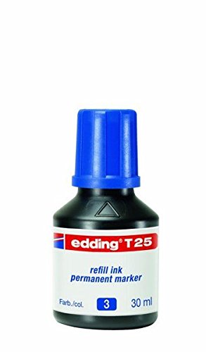 Edding® T25/T100/T1000, resistente a la luz, contenido 30 ml, color azul