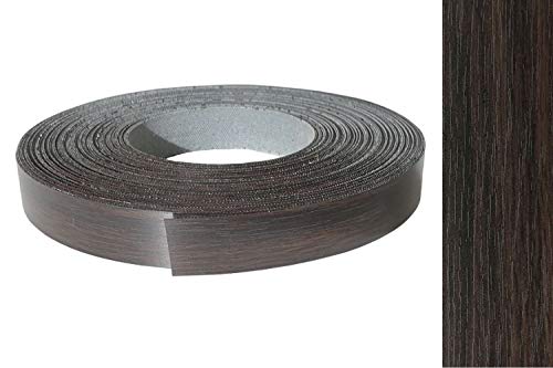 EisenRon - Cinta de melamina para rebordes con adhesivo termofusible 22 mm, 10 m, color madera roble