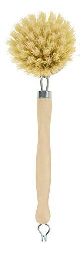 Elliot - Cepillo con Mango de Madera y Fibras de lechuguilla Naturales para Lavar los Platos, Color Beige Elliot - Cepillo con Mango de Madera y Fibras de lechuguilla Naturales para Lavar los Platos, Color Beige