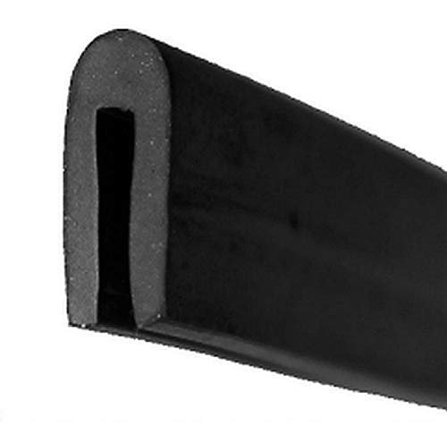 EUTRAS-Kantenschutz FP3010-sw-05 EUTRAS FP3010-Junta de goma (5 m, 1,5 mm, perfil en U, EPDM), color negro