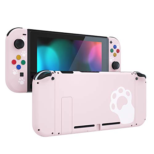 eXtremeRate Carcasa Completa para Nintendo Switch Funda Cubierta Trasera para Consola de Switch,Case de Agarre y Botones Coloridos para Joy-con de Nintendo Switch Shell de Bricolaje(Rosa Gato Pata) eXtremeRate Carcasa Completa para Nintendo Switch Funda Cubierta Trasera para Consola de Switch,Case de Agarre y Botones Coloridos para Joy-con de Nintendo Switch Shell de Bricolaje(Rosa Gato Pata)