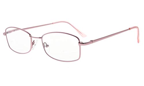 Eyekepper mujeres gafas de lectura con el puente flexible de memoria (Rosa,+1.00)