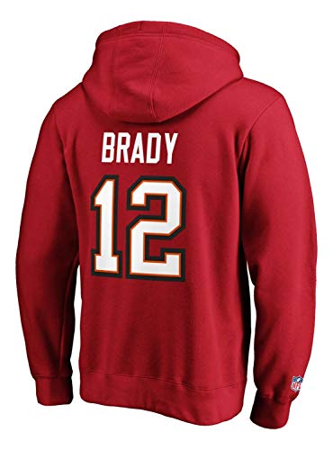 Fanatics - NFL Tampa Bay Buccaneers Iconic Name & Number Graphic Tom Brady Hoodie - Rojo rojo XL