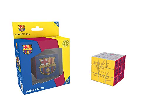 FCB FCBARCELONA Rubiks, Cubo Rubik'S 3x3 de FC Barcelona (34809), Multicolor