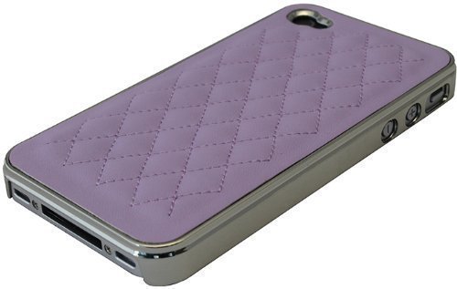 Fishbone Shape - Carcasa para iPhone 4 y 4S, Color Morado