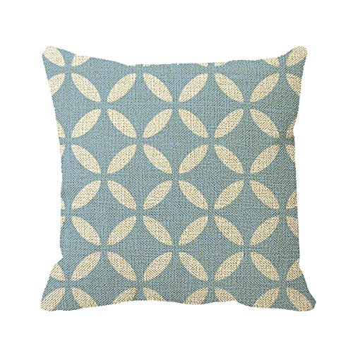 FPcustom Pillowcase Modern Geometric Pillow Cover In Placid Blue