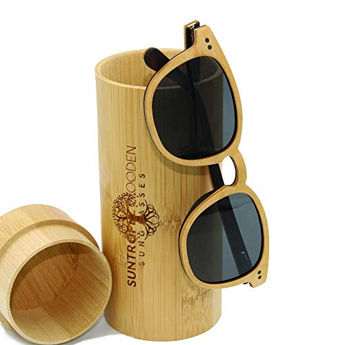 GAFAS DE SOL DE MADERA, Gafas de sol de madera polarizadas, Gafas de marco de madera ecológicas hechas a mano, Gafas de sol Unisex para hombres y mujeres de madera real