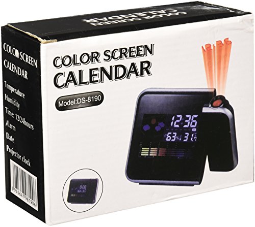Generico Reloj Despertador multifunción con Pantalla LCD, Calendario, Temperatura