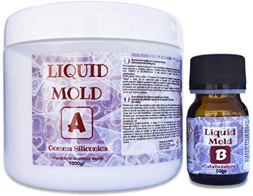 Goma de Silicona líquida para moldeo – para moldes, a + B – 1000 gr